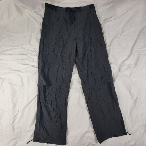 Exofficio Pants - ExOfficio Womens Large Black Nylon Convertible Pants Outdoor Hiking Travel